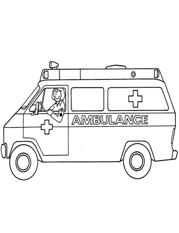 Karetka pogotowia kolorowanki